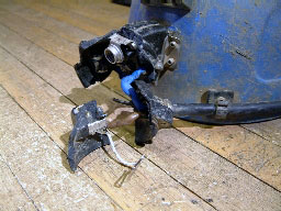 Johnny Taylor's smashed Oldham Lamp